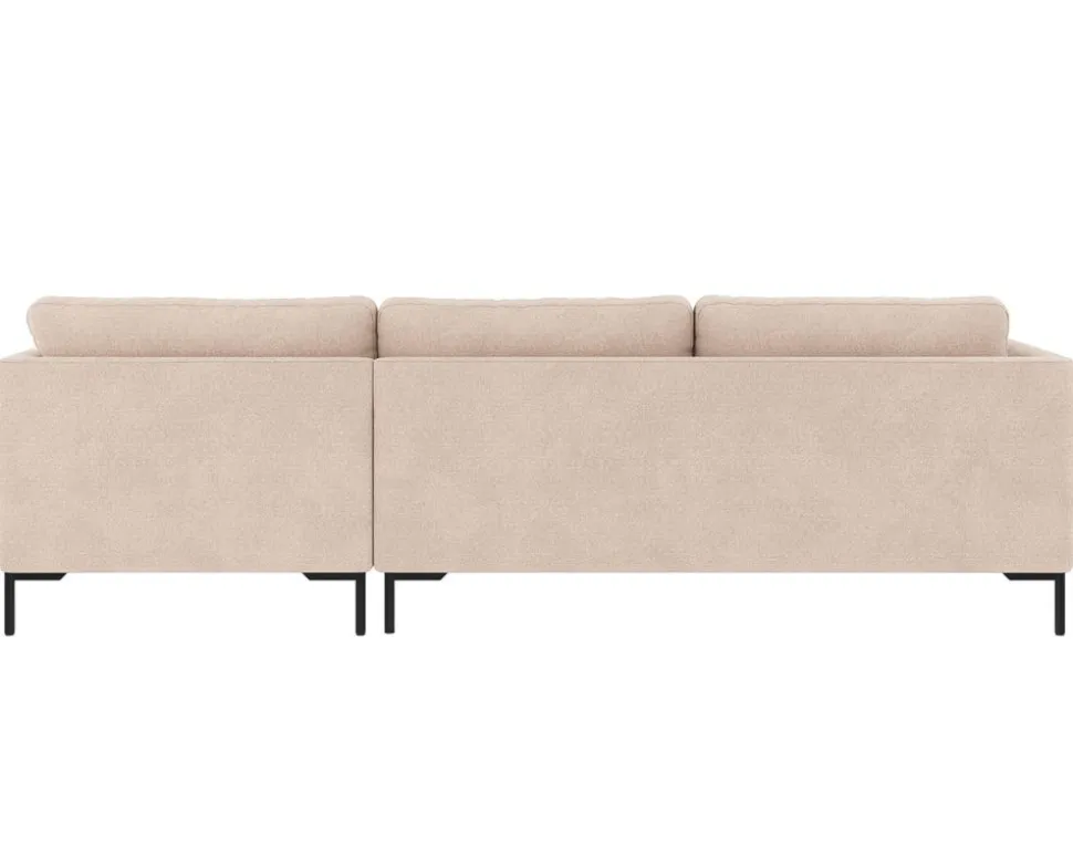 Corwin Divansoffa m Schäslong H | Tyg Rita 1 Ljusbeige