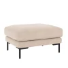 Corwin Fotpall | Tyg Rita 1 Ljusbeige