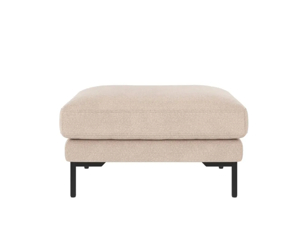 Corwin Fotpall | Tyg Rita 1 Ljusbeige