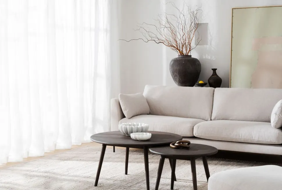 Corwin Soffa 3-Sits | Tyg Rita 1 Ljusbeige