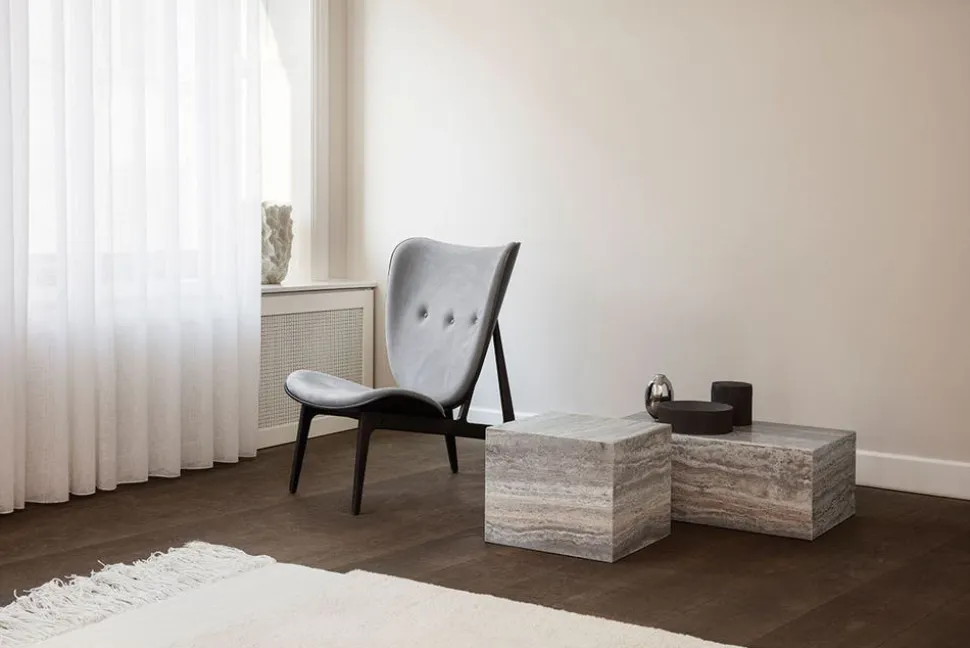 Cubism Soffbord | Small | Silver Travertine