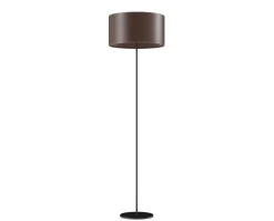 Cylinder Golvlampa Läder | 42 cm | Chocolate