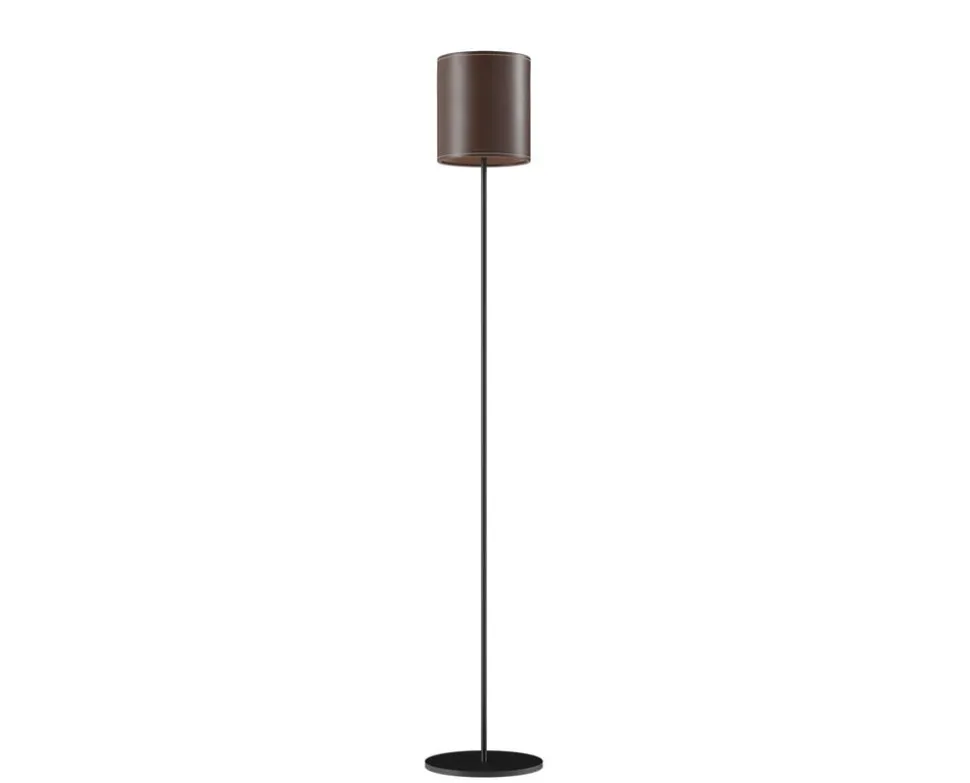 Cylinder Golvlampa Läder | 20 cm | Chocolate