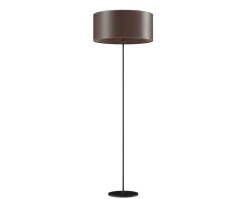Cylinder Golvlampa Läder | 50 cm | Chocolate