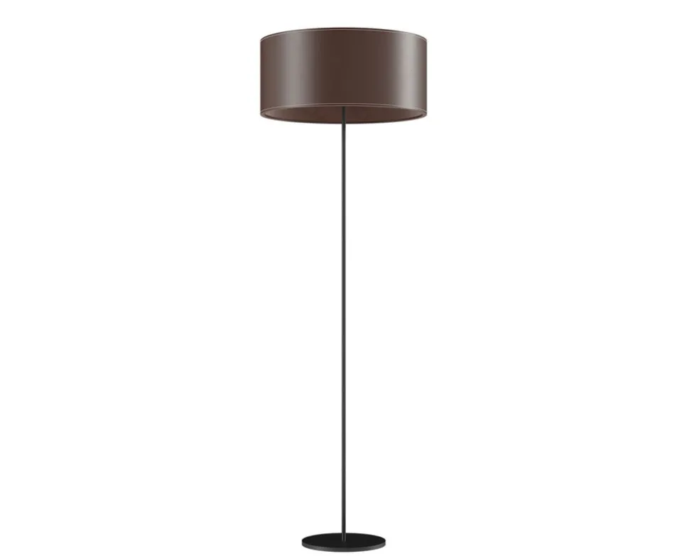Cylinder Golvlampa Läder | 50 cm | Chocolate