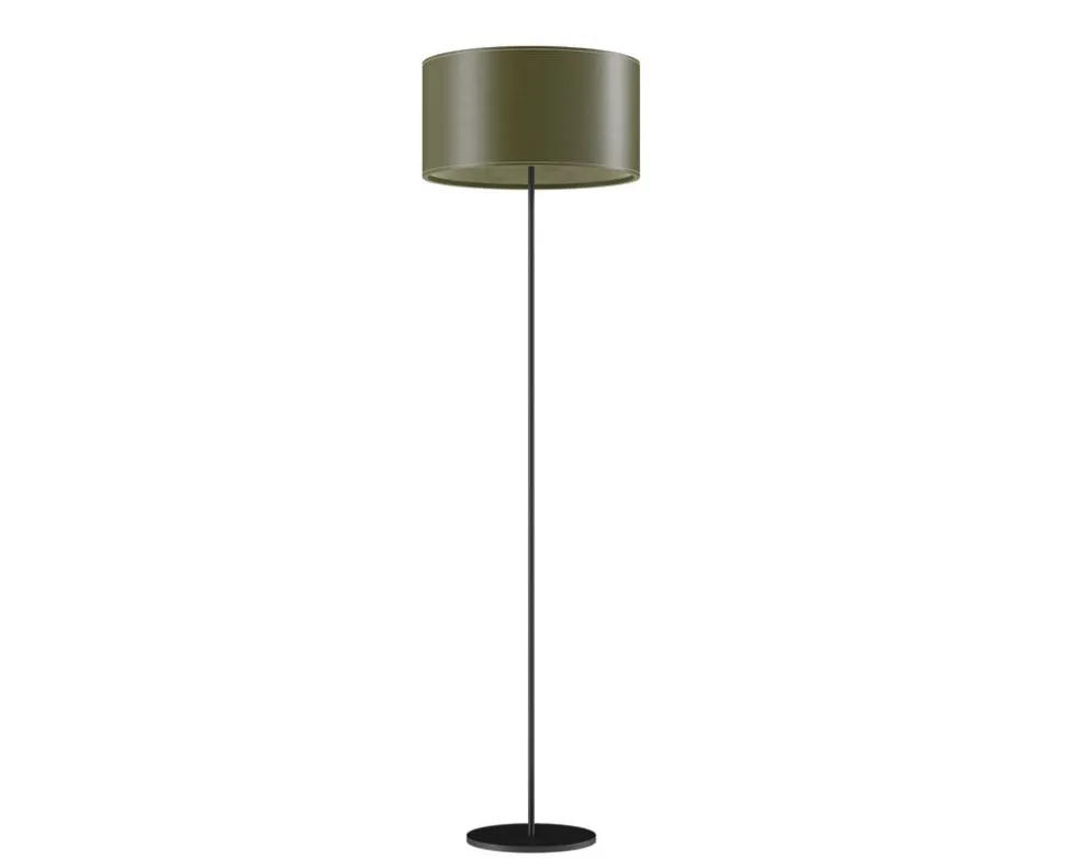 Cylinder Golvlampa Läder | 42 cm | Grass Green
