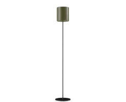 Cylinder Golvlampa Läder | 20 cm | Grass Green