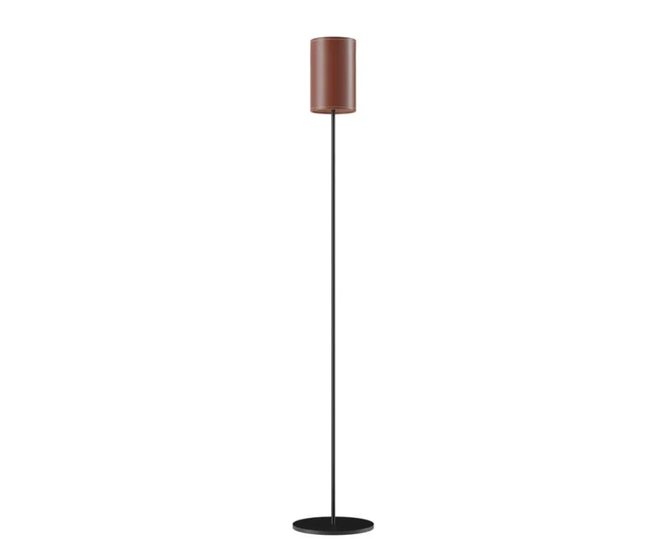 Cylinder Golvlampa Läder | 14 cm | Montana
