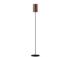 Cylinder Golvlampa Läder  | 14 cm | Oak