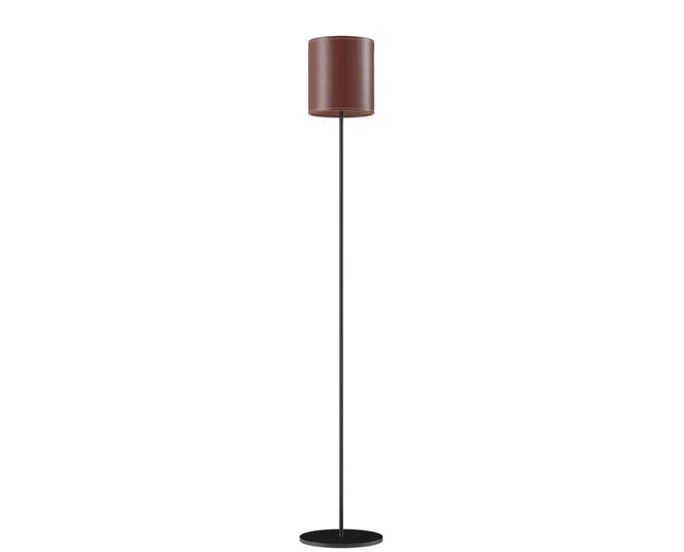 Cylinder Golvlampa Läder | 20 cm | Oak