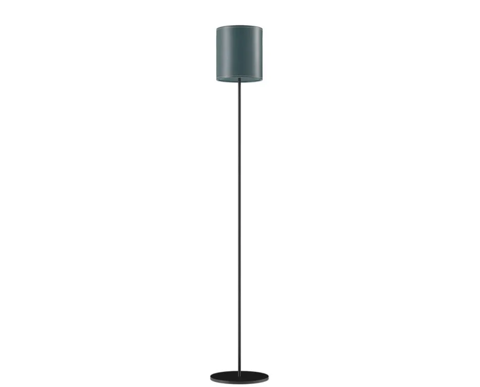 Cylinder Golvlampa Läder | 20 cm | Ocean Blue