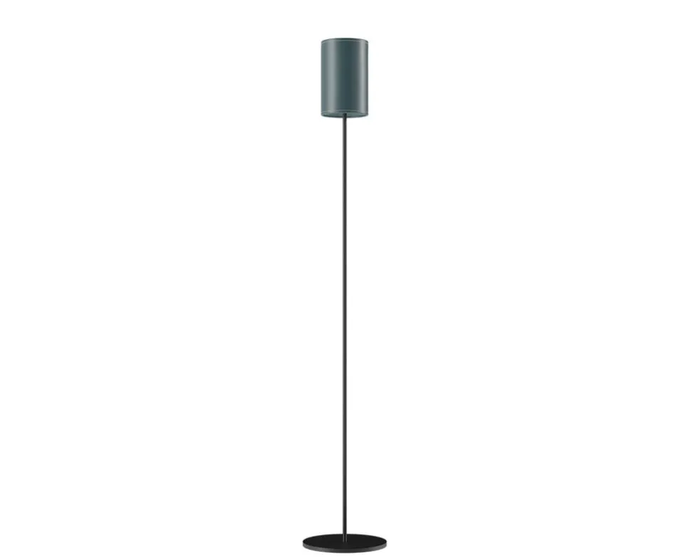 Cylinder Golvlampa Läder | 14 cm | Ocean Blue