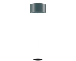 Cylinder Golvlampa Läder | 42 cm | Ocean Blue
