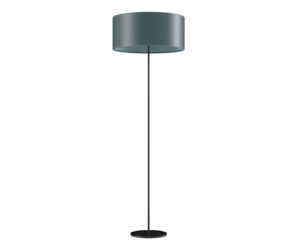 Cylinder Golvlampa Läder | 50 cm | Ocean Blue