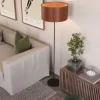 Cylinder Golvlampa Läder | 14 cm | Polo