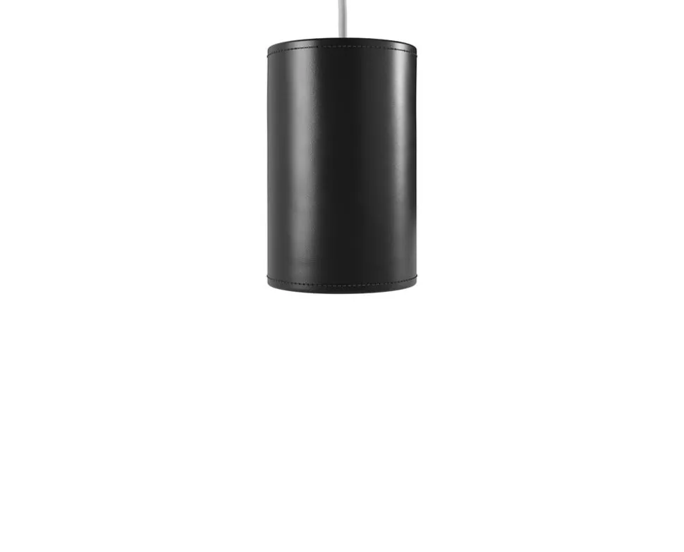 Cylinder Pendel Läder | 14 cm | Black