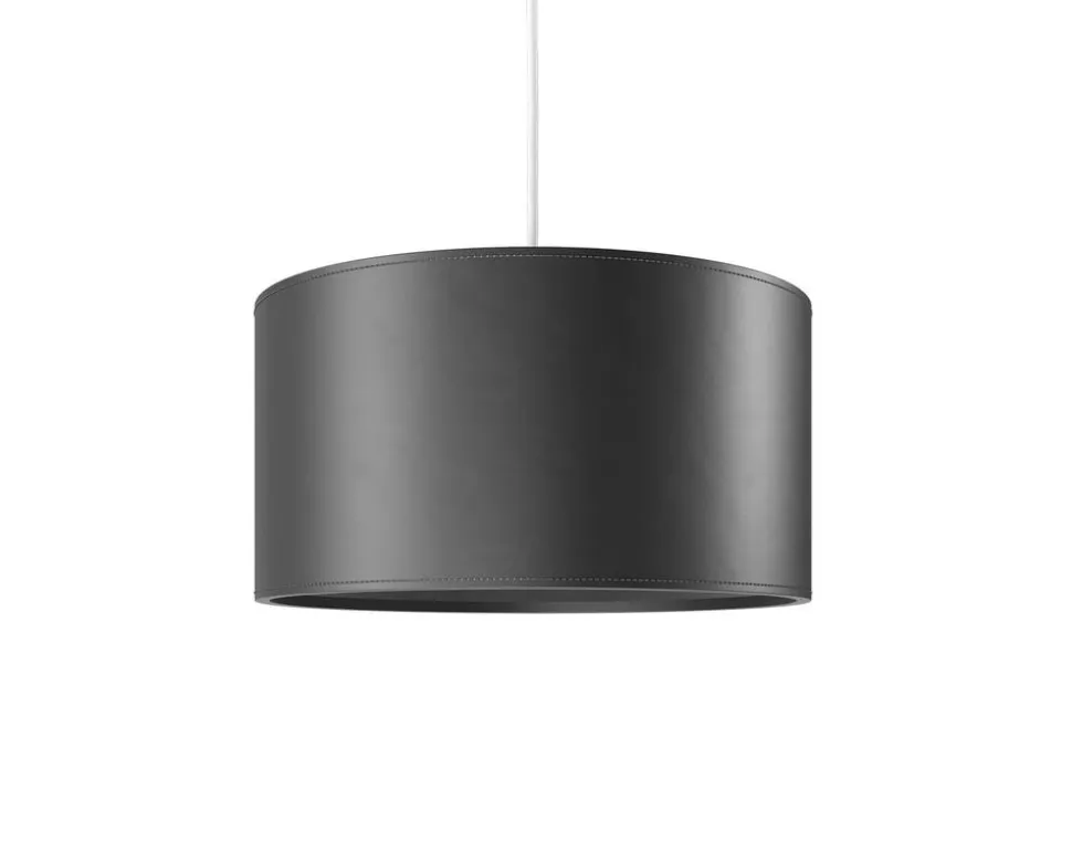 Cylinder Pendel Läder | 42 cm | Black