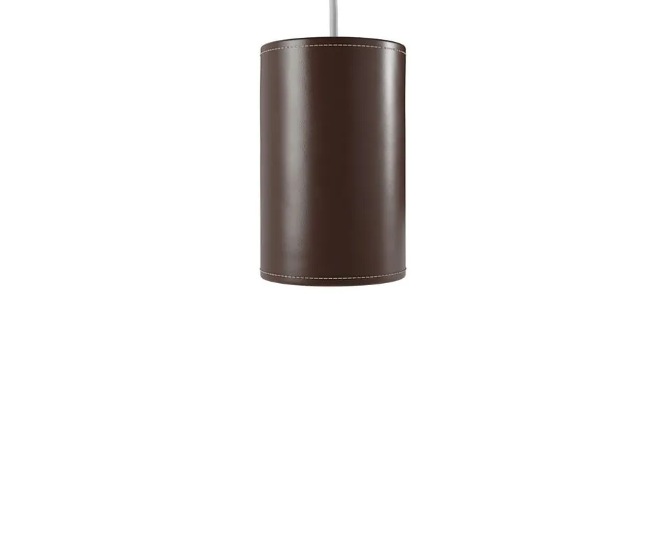 Cylinder Pendel Läder | 14 cm | Chocolate