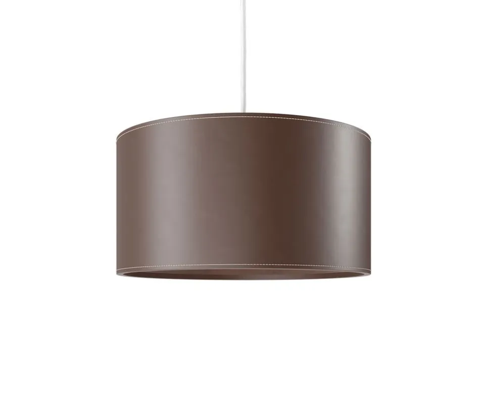 Cylinder Pendel Läder | 42 cm | Chocolate