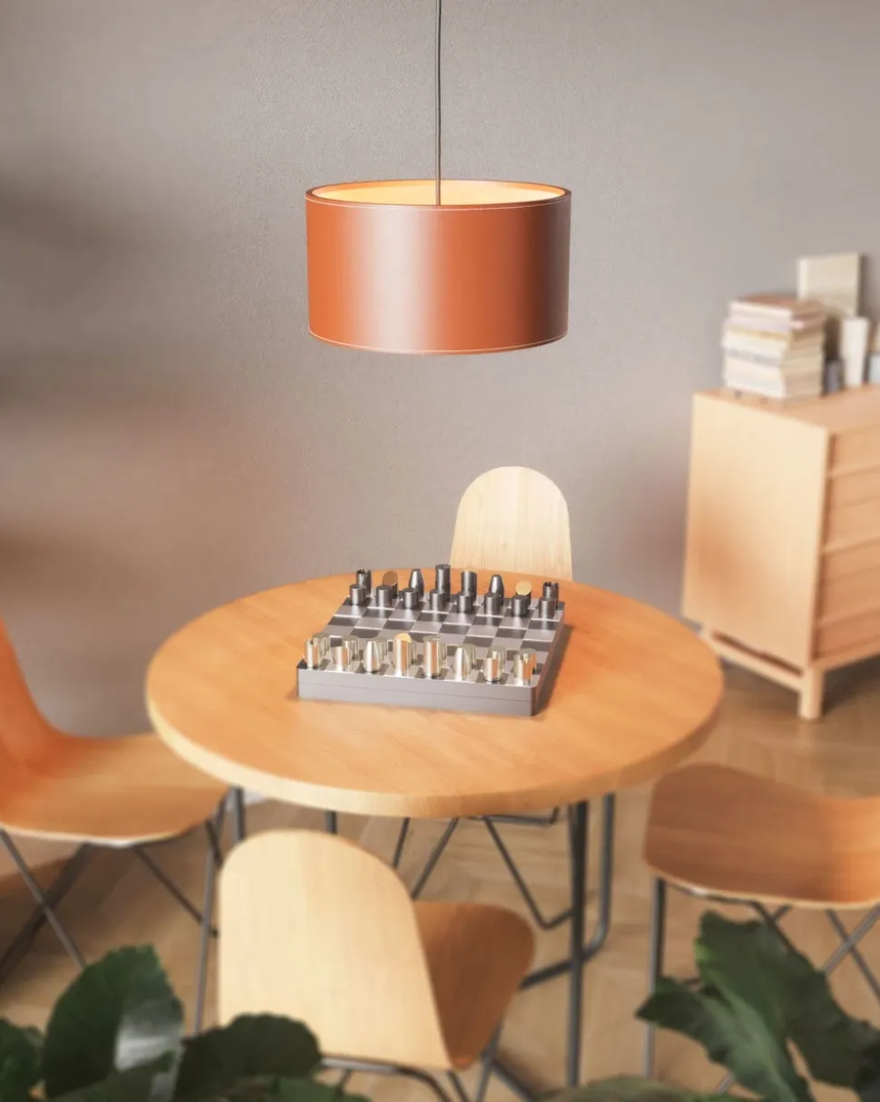 Cylinder Pendel Läder | 20 cm | Ocean Blue