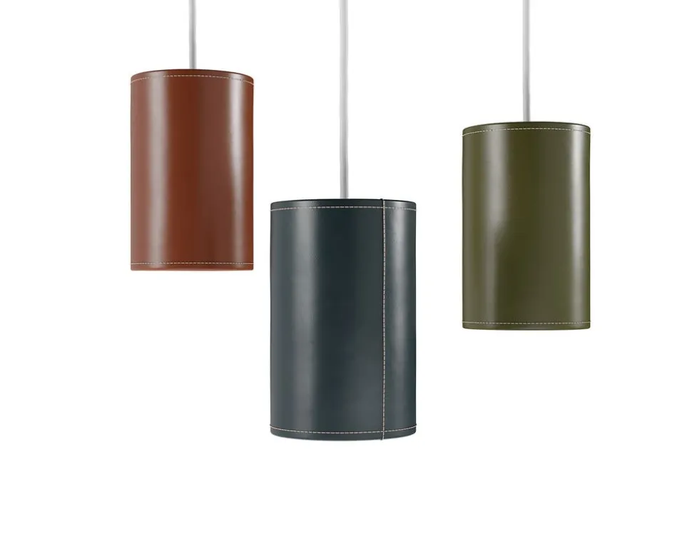 Cylinder Pendel Läder | 42 cm | Polo