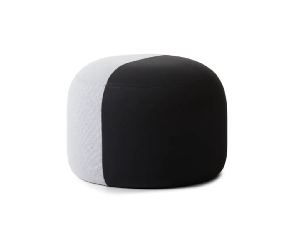 Dainty Puff | Soft grey / Coral black