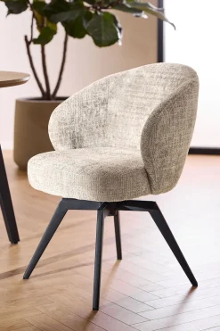 Darlene Karmstol | Juto Beige, Svart