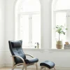 Delta Adventure Fåtölj med Pall, Standard | Scandinavian Grey / Oljad Ek