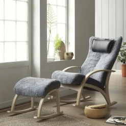 Delta Comfort Låg Fåtölj | Fårskinn
