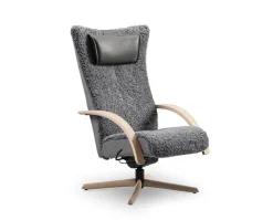 Delta Motion Wood Fåtölj | Large | Fårskinn