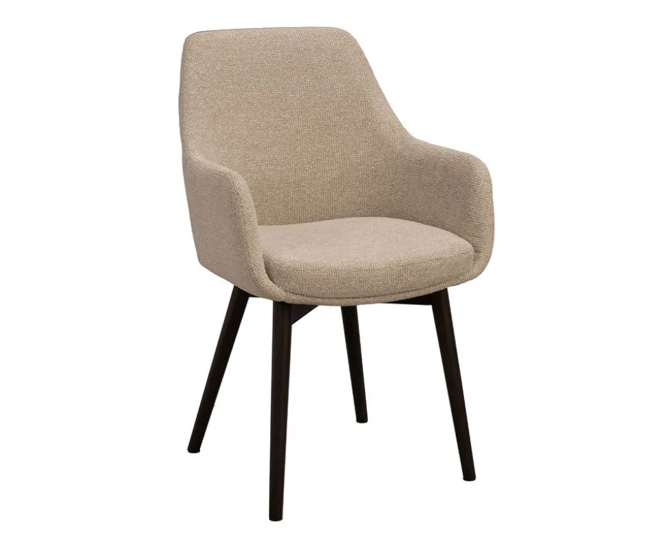Denley Karmstol | Ljusbeige/Brun Ek
