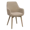 Denley Karmstol | Ljusbeige/Vitpigmenterad Ek