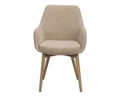 Denley Karmstol | Ljusbeige/Vitpigmenterad Ek
