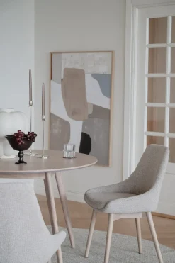 Denley Stol | Ljusbeige/Vitpigmenterad Ek