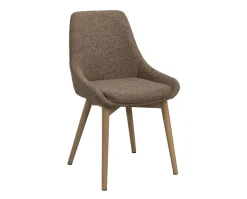 Denley Stol | Mörkbeige/Vitpigmenterad Ek