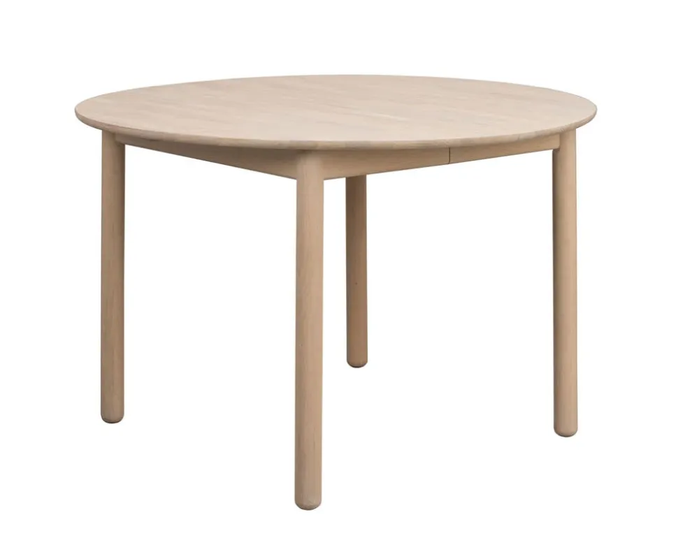 Derrymore Matbord Ø120 | Vitpigmenterad Ek
