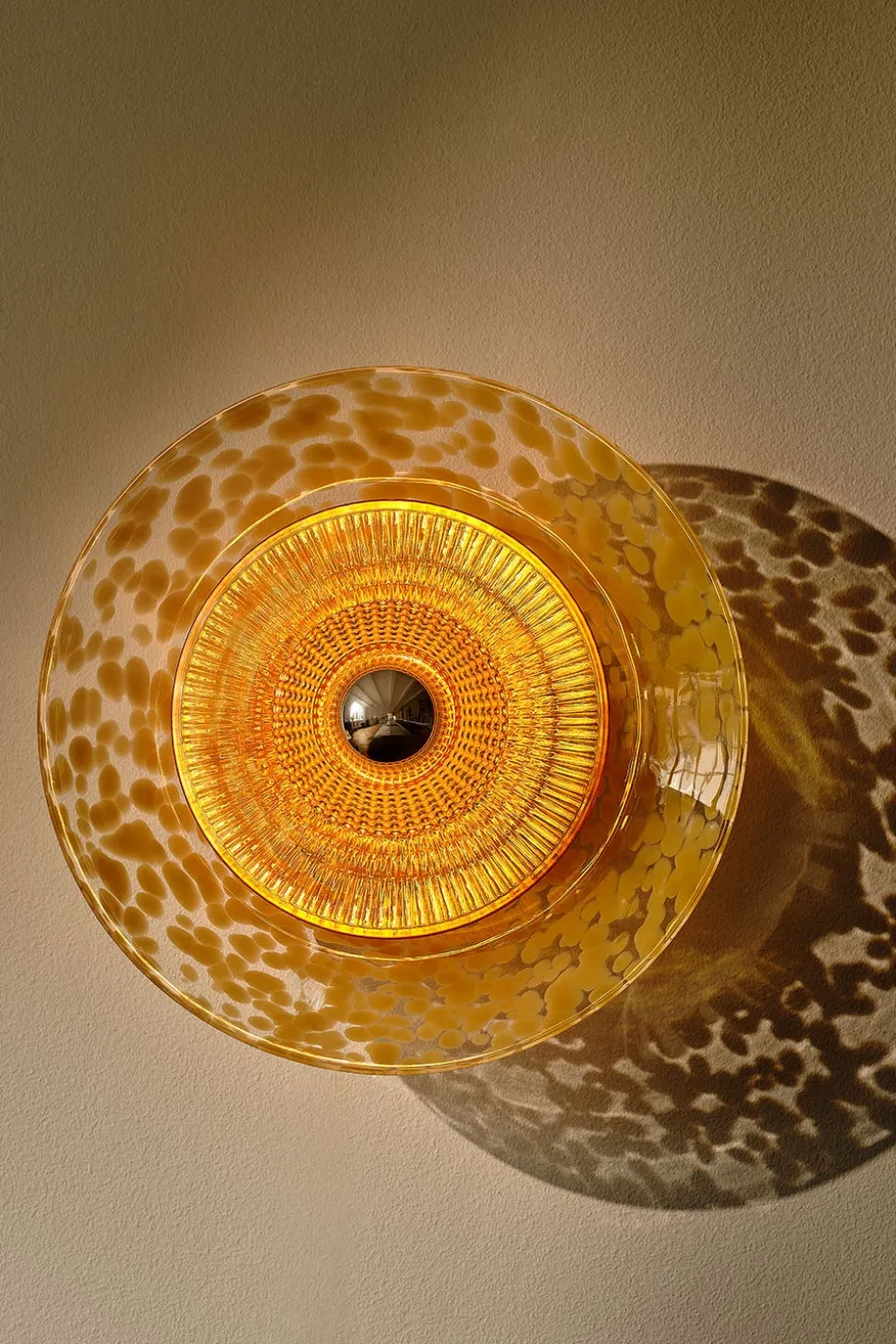 DiscoRama Vägglampa | Amber