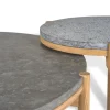 Dondo Soffbord | Slipad Kalksten