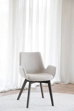 Drimsdale Karmstol | Beige, Brun Ek