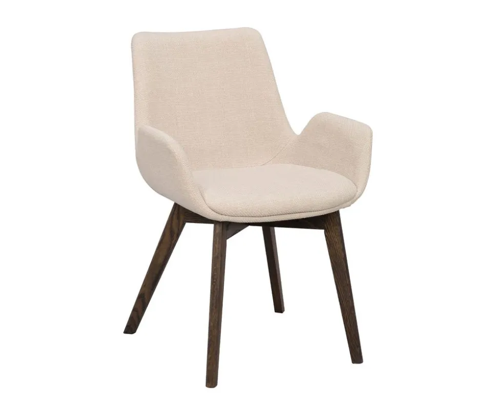 Drimsdale Karmstol | Beige, Brun Ek