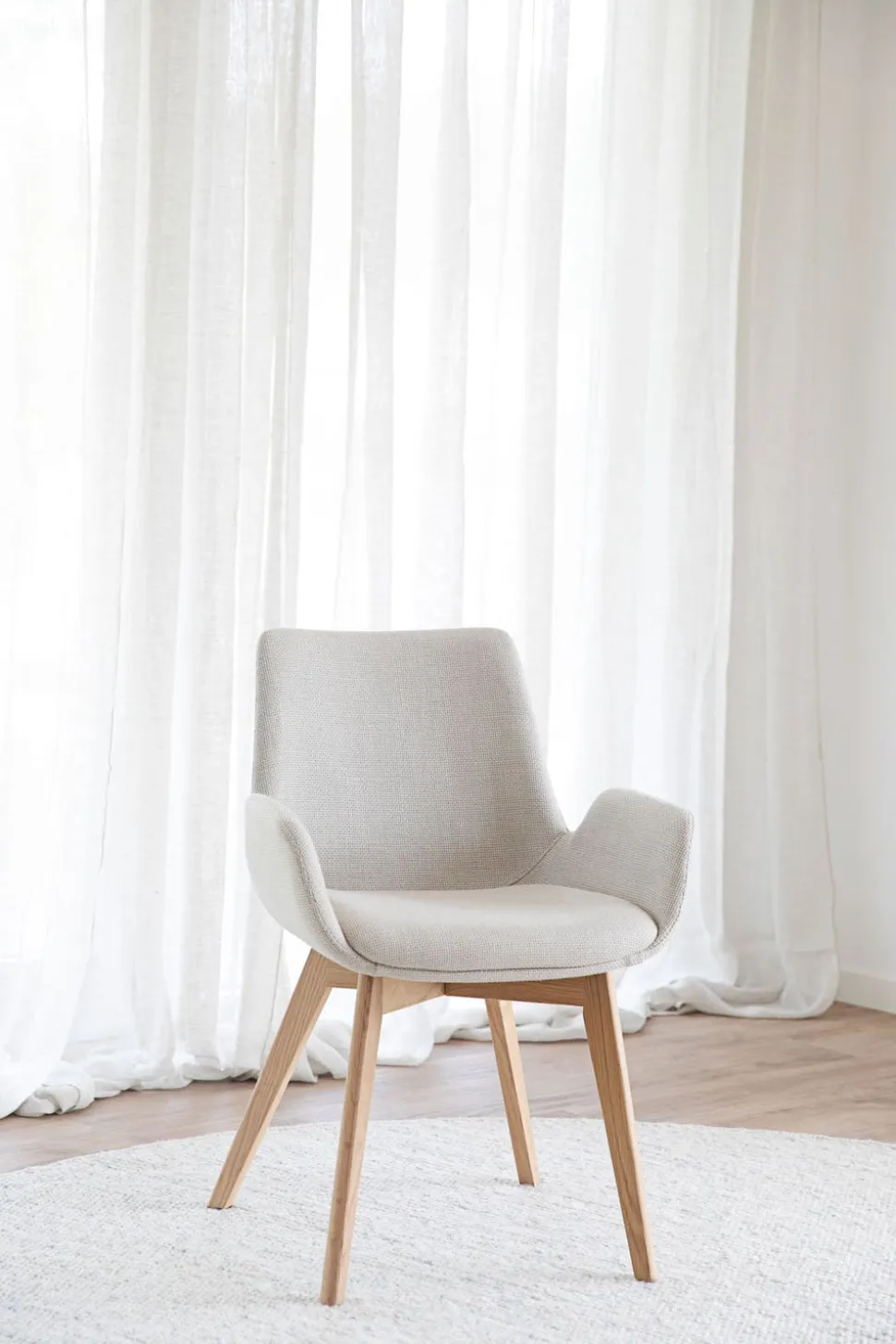 Drimsdale Karmstol | Beige, Ek