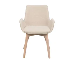 Drimsdale Karmstol | Beige, Vitpigm. Ek