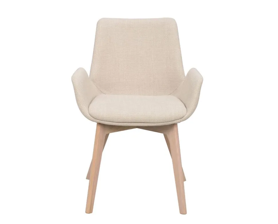 Drimsdale Karmstol | Beige, Vitpigm. Ek