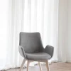 Drimsdale Karmstol | Grå, Vitpigm. Ek