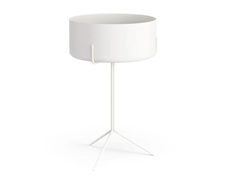 Drum Bord med Planteringskruka | 56 CM