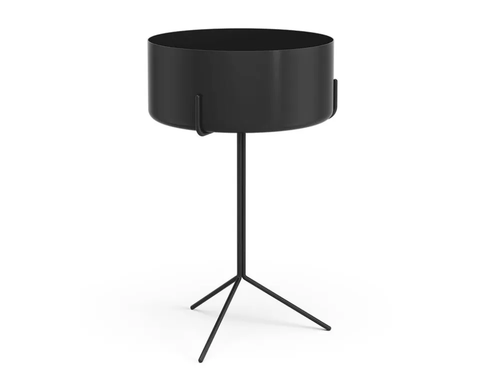 Drum Bord med Planteringskruka | 56 CM