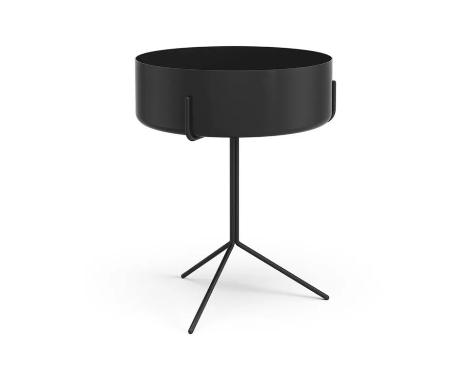 Drum Bord med Planteringskruka | 46 CM