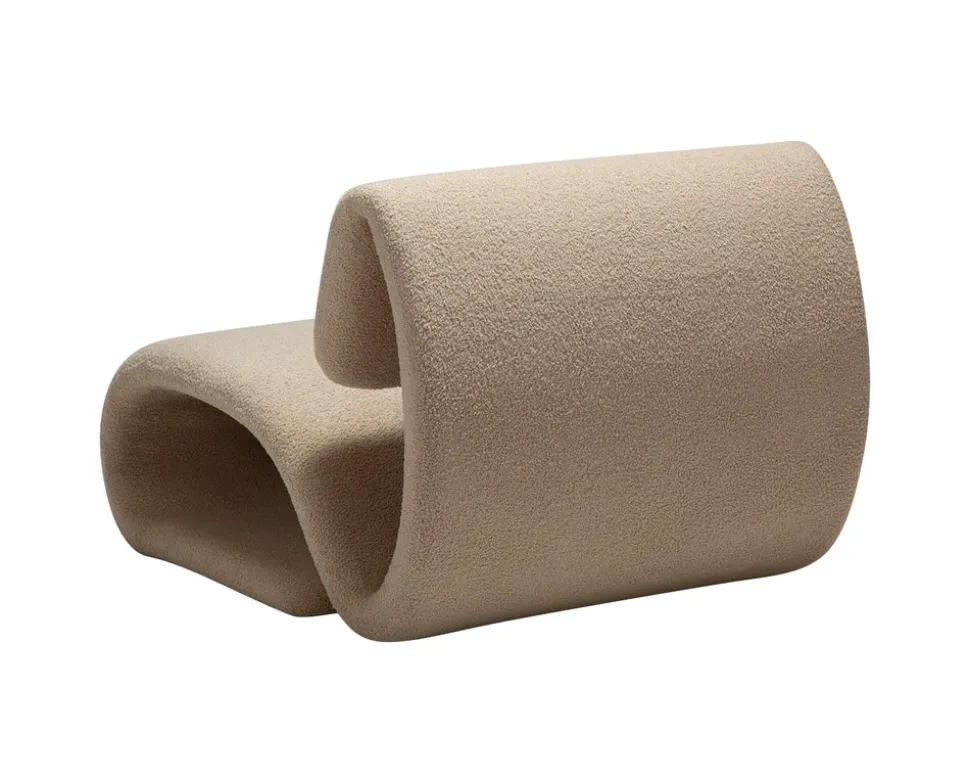 Dubna Loungestol | RPES Frosted Almond Bouclé