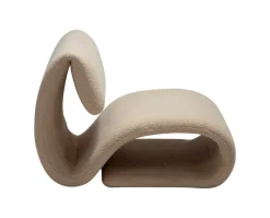 Dubna Loungestol | RPES Frosted Almond Bouclé