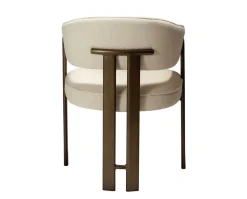 Duct Karmstol | Simply Beige Bouclé/Antique Brass